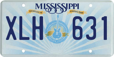 MS license plate XLH631