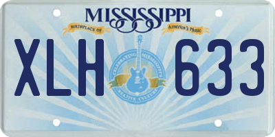 MS license plate XLH633