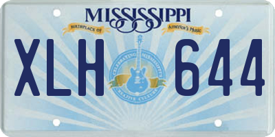 MS license plate XLH644