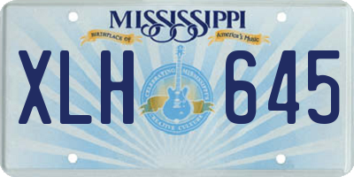MS license plate XLH645