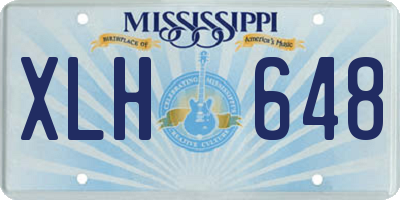 MS license plate XLH648