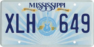 MS license plate XLH649