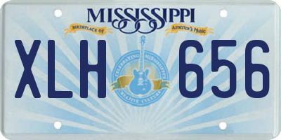 MS license plate XLH656