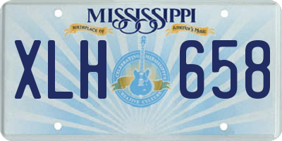MS license plate XLH658