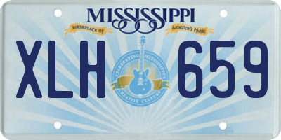 MS license plate XLH659