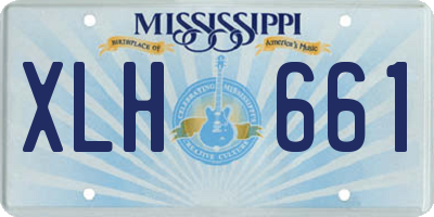MS license plate XLH661