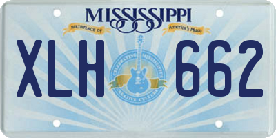 MS license plate XLH662