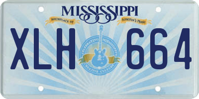 MS license plate XLH664