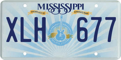 MS license plate XLH677