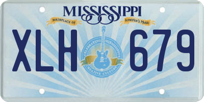 MS license plate XLH679