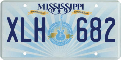MS license plate XLH682