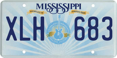 MS license plate XLH683