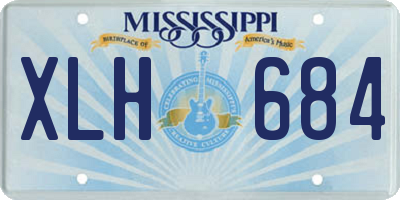 MS license plate XLH684