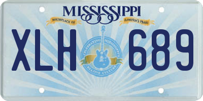 MS license plate XLH689