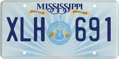 MS license plate XLH691