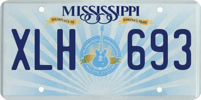 MS license plate XLH693