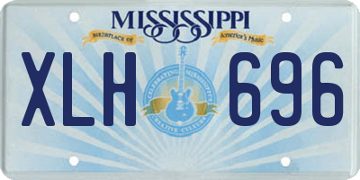 MS license plate XLH696