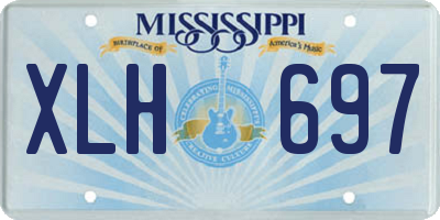 MS license plate XLH697