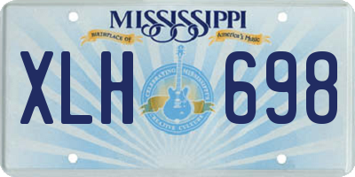 MS license plate XLH698