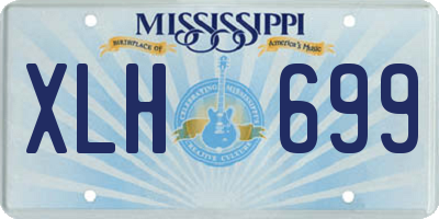 MS license plate XLH699