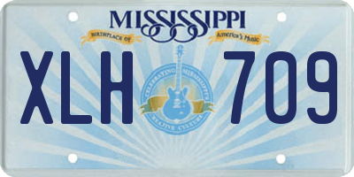 MS license plate XLH709