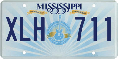 MS license plate XLH711