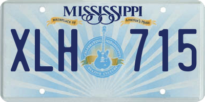 MS license plate XLH715