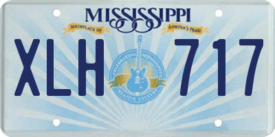 MS license plate XLH717
