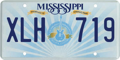 MS license plate XLH719