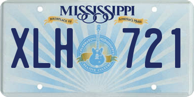 MS license plate XLH721