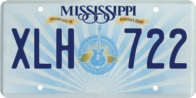 MS license plate XLH722