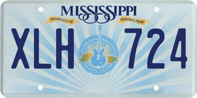 MS license plate XLH724