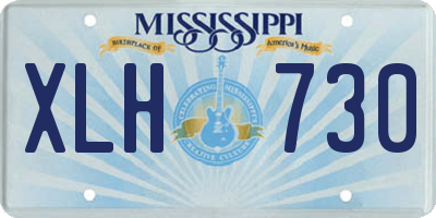 MS license plate XLH730