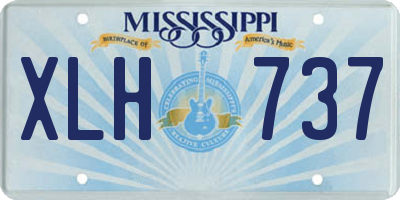 MS license plate XLH737