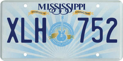 MS license plate XLH752