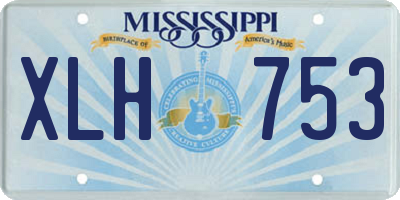 MS license plate XLH753