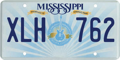 MS license plate XLH762