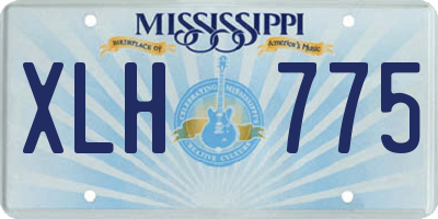 MS license plate XLH775
