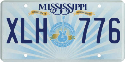 MS license plate XLH776