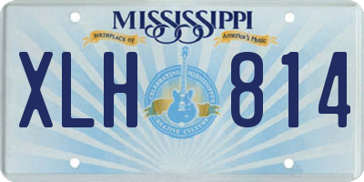 MS license plate XLH814