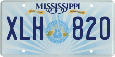 MS license plate XLH820