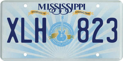 MS license plate XLH823