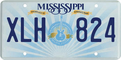MS license plate XLH824