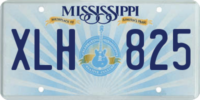 MS license plate XLH825