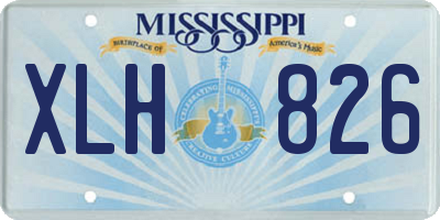 MS license plate XLH826