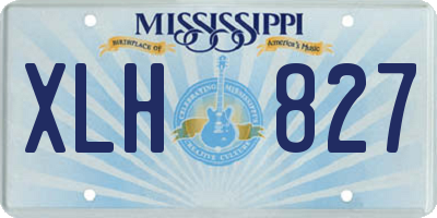 MS license plate XLH827