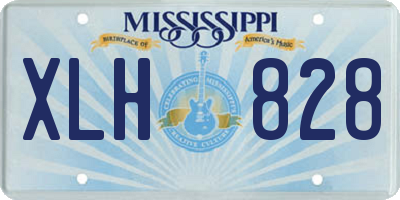 MS license plate XLH828