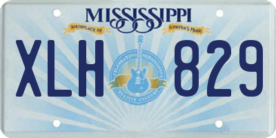 MS license plate XLH829