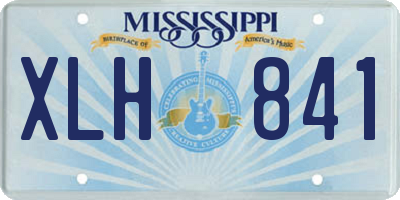MS license plate XLH841
