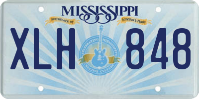 MS license plate XLH848